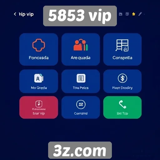 Interface do usuário do 5853 vip é intuitiva